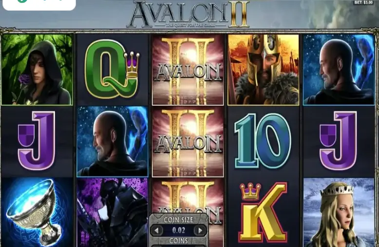 Avalon II pokie game medieval theme CTBET